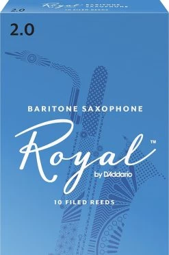 Rico Royal Baritone Saxophone Reeds, Box Of 10