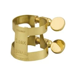 Bonade Soprano Saxophone Inverted Ligature Gold Lacquer